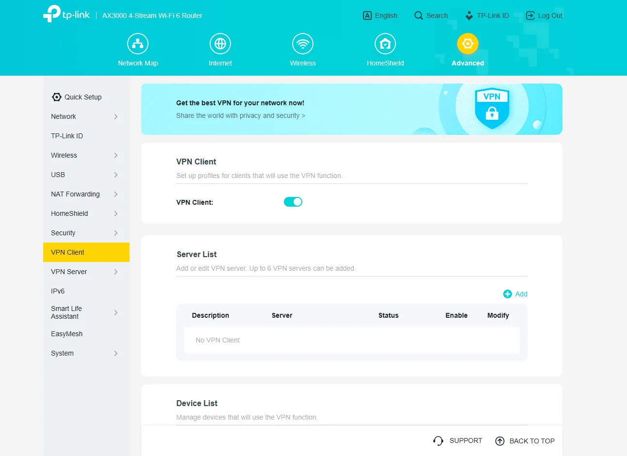 VPN-Client-page