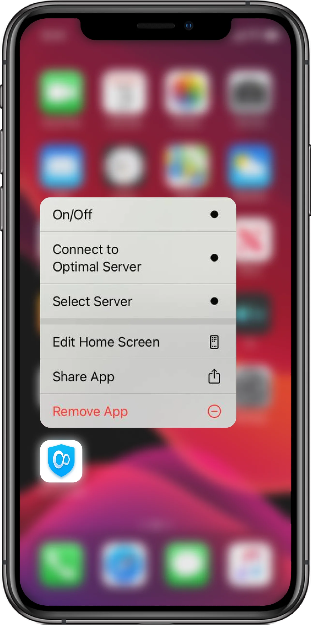 Remove the KeepSolid VPN Unlimited application from your iOS device