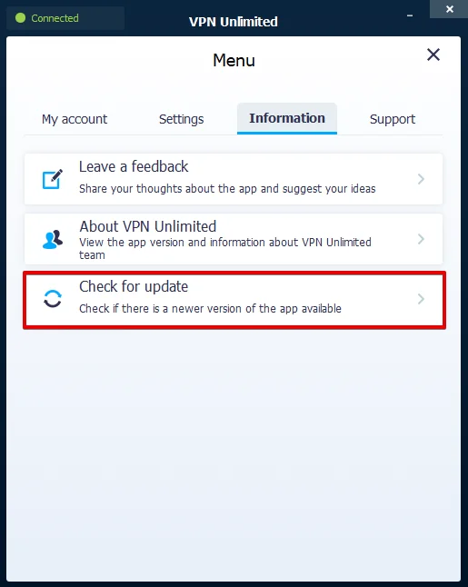 VPN for Windows - How to update KeepSolid VPN Unlimited app