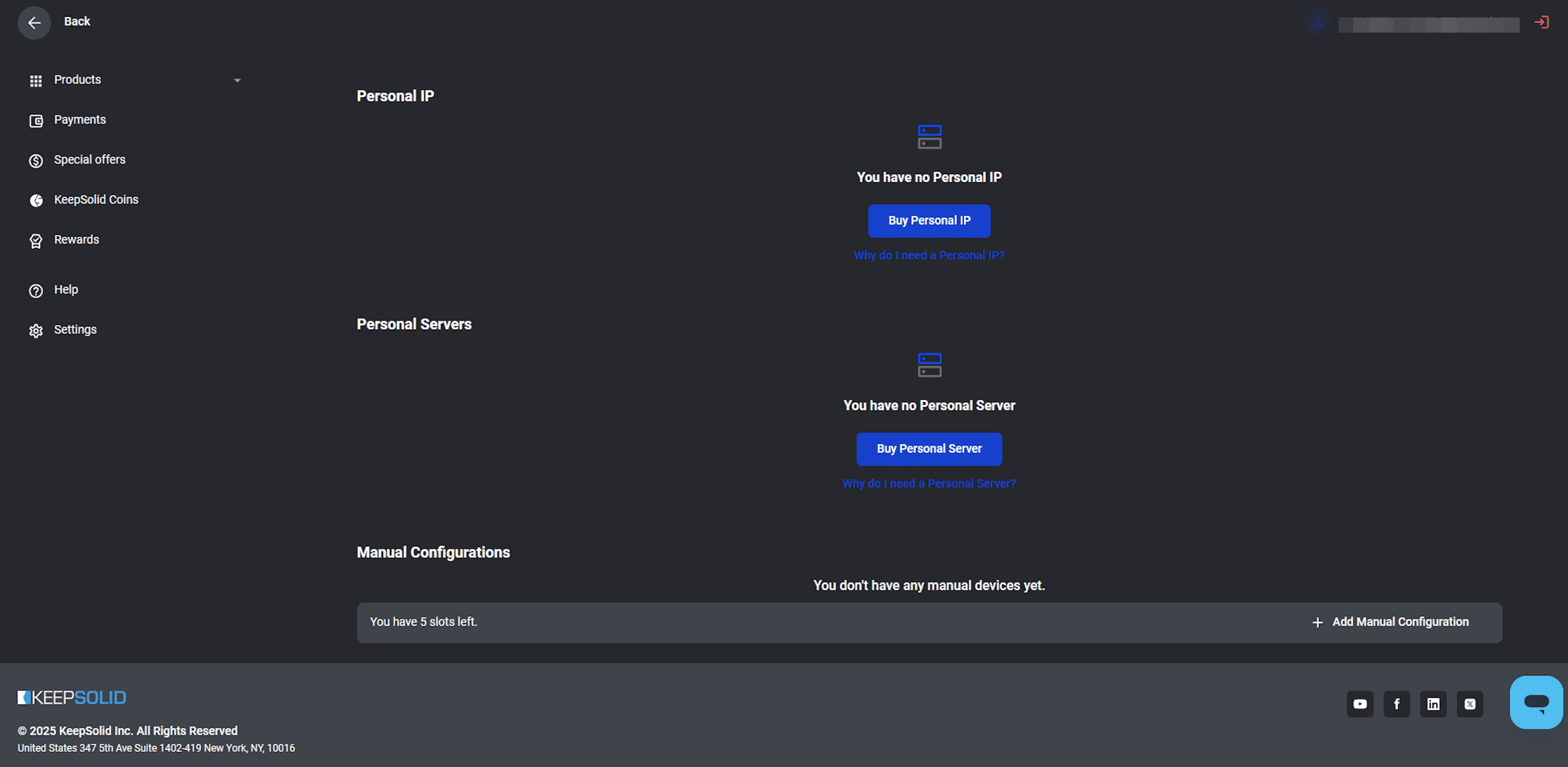 Manual-Configurations-section
