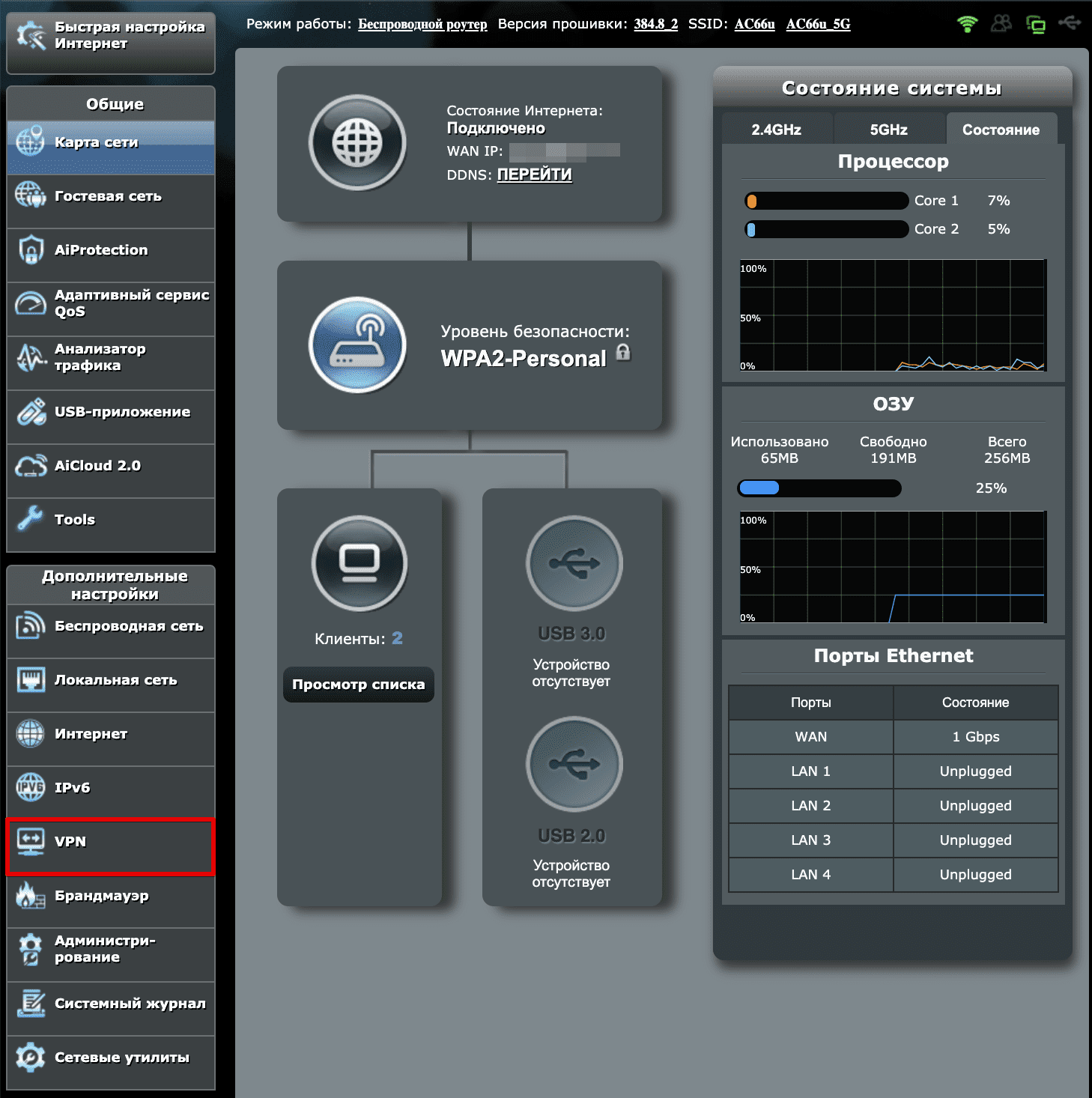 Как настроить VPN на роутере Asuswrt-Merlin